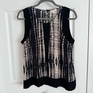 Tribal Jeans Tie Dye Sleeveless Rayon Blouse - Size Medium